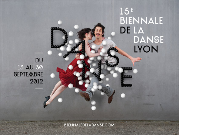 10/12- A poster for the Lyon Dance Biennale from Les graphiquants.