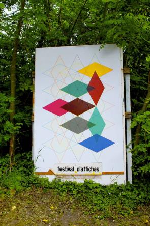 4/8- Parcours signalétique lors du festival de l'affiche et du graphisme à Chaumont.