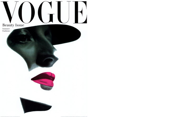4/12 - For a 1945 Vogue cover, a photograph by Erwin Blumenfeld became an abstract image