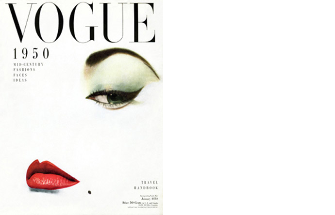 5/12 - Vogue, January 1950 cover, photography by Erwin Blumenfeld