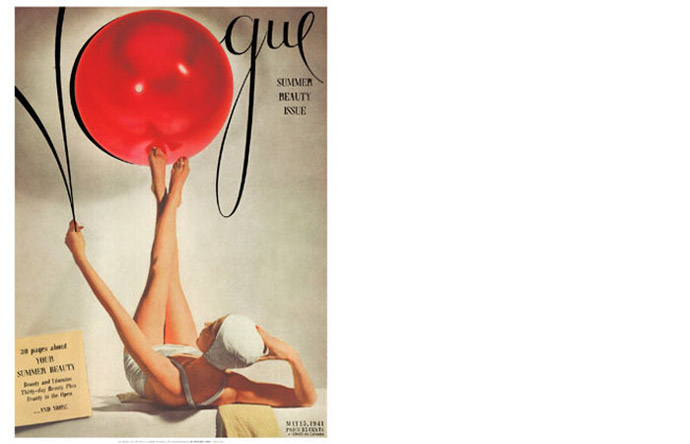 2/12 - Liberman's first cover for Vogue, May 1941, photography by Horst