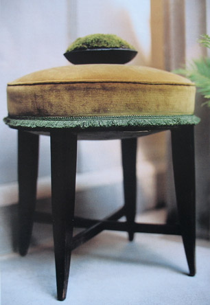 1/9 - A footstool hedged with moss fringe, 2000