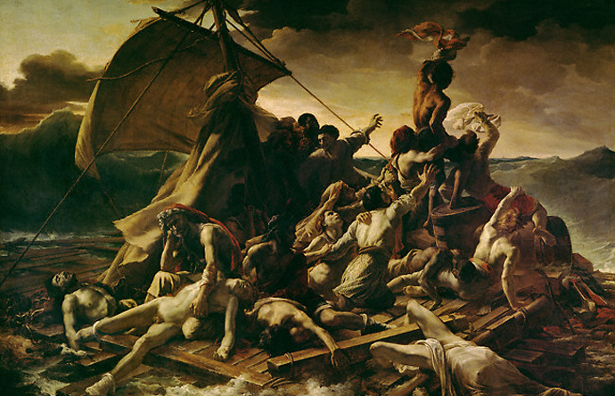 1/1 - The Raft of the Medusa by Théodore Géricault depicts a real-life naval tragedy, 1818