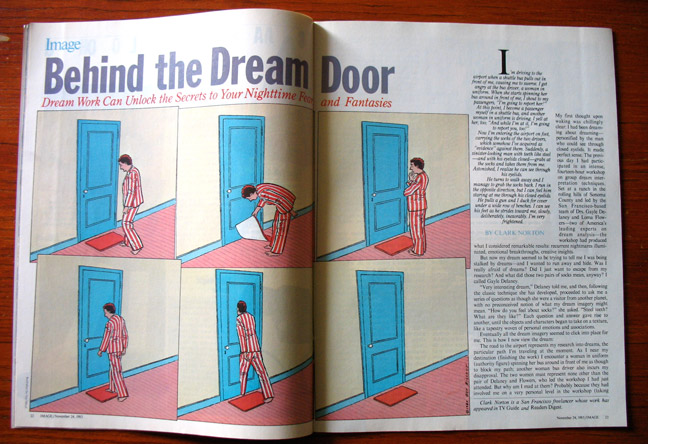 12/12 - Behind the Dream Door, illustrated by Guy Billout, November 1985
