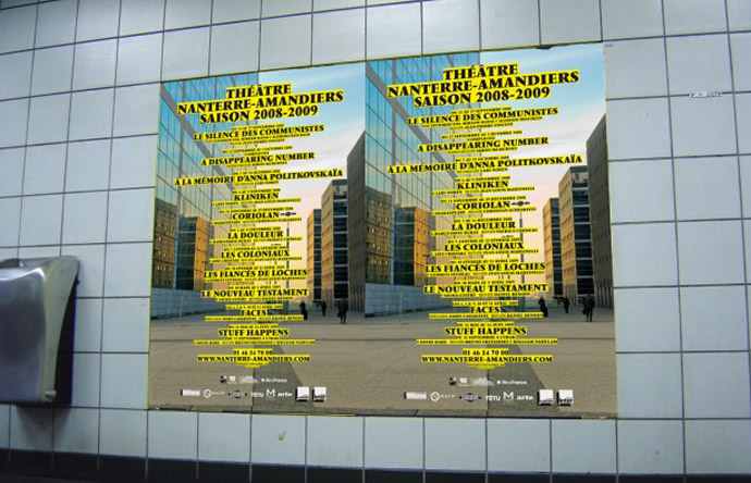 5/12 - Posters from the 2008-2009 season for the ThéÃ¢tre Nanterre-Amandiers