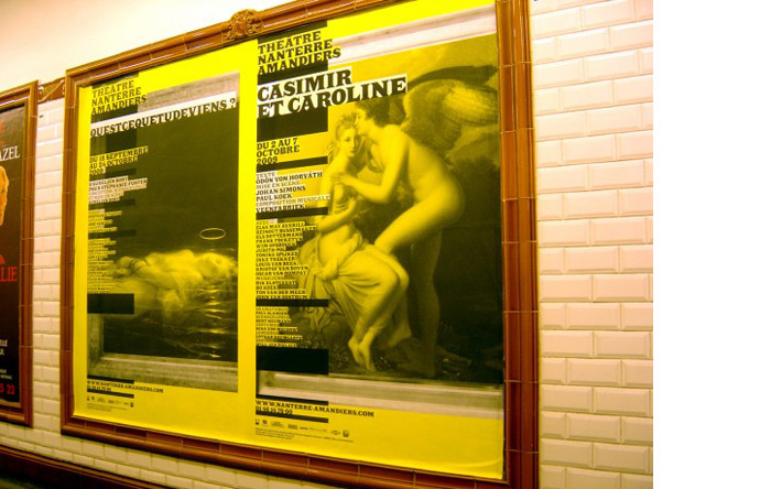 6/12 - Posters for the 2009-2010 season for the ThéÃ¢tre Nanterre-Amandiers (Béjean-Ledoux)